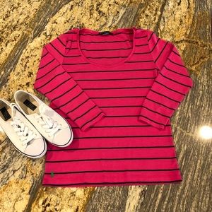 COPY - EUC Ralph Lauren Sport Striped LS Tee
